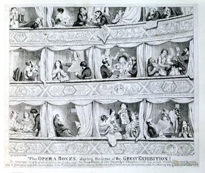 Opernlogen zur Zeit der Großen Ausstellung, ca. 1851