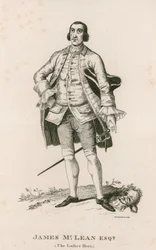 Porträt von James McLean (Der Held der Damen)