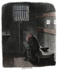 Szene aus Oliver Twist von Charles Dickens, 1837