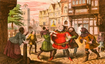 Sir John Falstaff verhaftet