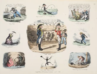 Petze, veröffentlicht 1832 (handkolorierte Gravur)