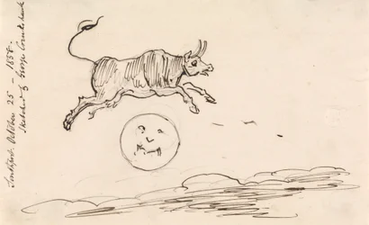 Die Kuh springt über den Mond