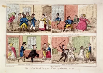 Durch die Straßen von London gehen, 1818