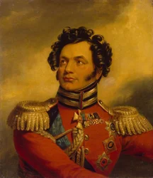 Porträt des Generals Fjodor Petrowitsch Uwarow 1773-1824, vor 1825