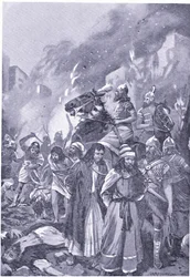 Die Zerstörung von Sidon durch Esarhaddon