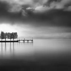 Gelassener See-Pier