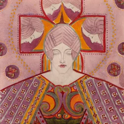 Studie [für dekoratives Panel], ca. 1898-1901
