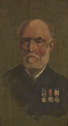 Porträt von P. Larkin