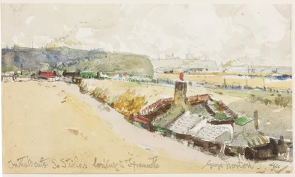Auf den Bents, South Shields, Blick nach Tynemouth