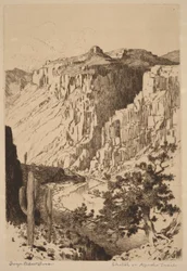 Skizze am Apache Trail, Arizona