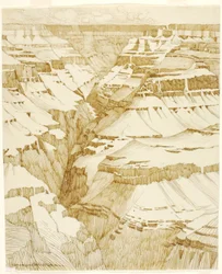 Ohne Titel (Übertragungszeichnung für Grand Canyon [Nr. 1])