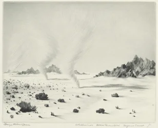 Wirbelwinde, tote Berge, Mojave-Wüste, Kalifornien