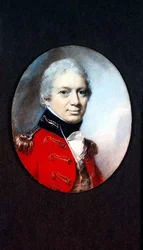 Miniatur von Lt. Col. Robertson der Wiltshire-Miliz, um 1801