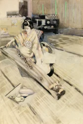 Die Koto-Spielerin, Tokio