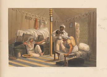 Inneres eines Zeltes, 1857
