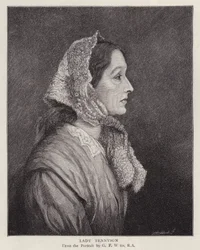 Porträt von Emily Tennyson, Lady Tennyson, Ehefrau des englischen Dichterpreisträgers Alfred, Lord Tennyson
