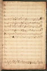Originalpartitur für die Krönungshymne für George II und Königin Caroline