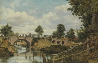 Eine alte Brücke bei Hendon, Middlesex