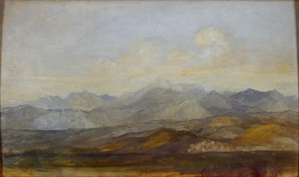 Die Carrara-Berge von Pisa aus, 1845-1846