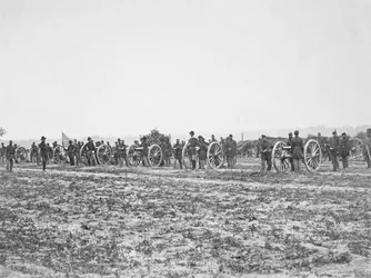 Motts Batterie in Position, 1862