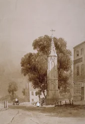 Tottenham High Road, London, um 1820