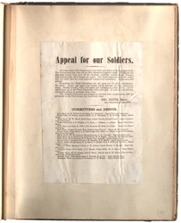 Appell für unsere Soldaten, Ohio [im Sammelalbum], ca. 1861-1865