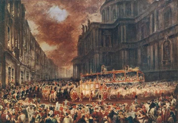 Erster Staatsbesuch von Königin Victoria in der Stadt London, 1837