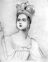 Königin Victoria in ihrem Krönungsornat, 1837, 1901.