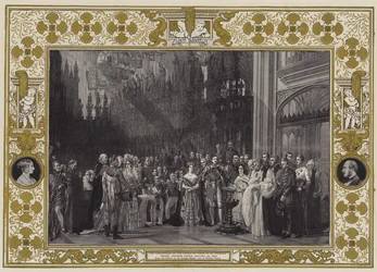 Die Taufe des Prinzen von Wales in der St. Georgs-Kapelle, Windsor Castle, 25. Januar 1842