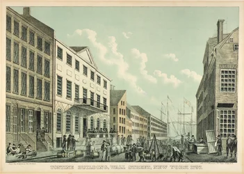 Tontine-Gebäude, Wall Street, N.Y., 1797