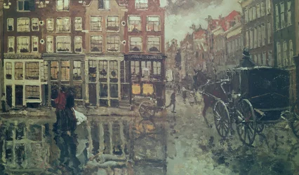 Ecke des Leidsche Platzes, Amsterdam (Öl)