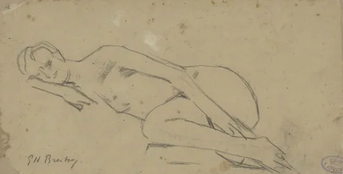 Liegende nackte Frau