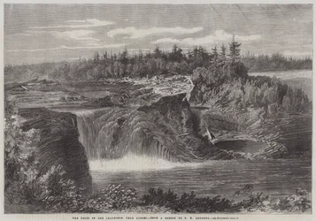 Die Wasserfälle der Chaudiere, nahe Quebec