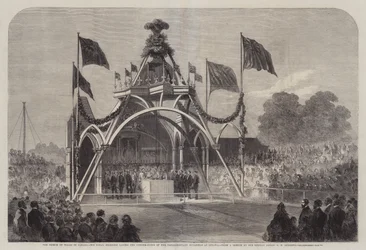 Der Prinz von Wales in Kanada, Seine Königliche Hoheit legt den Grundstein der Parlamentsgebäude in Ottawa