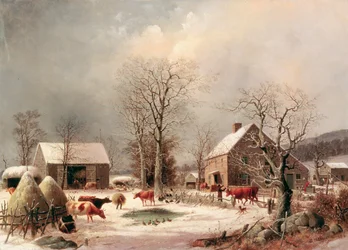 Bauernhof im Winter