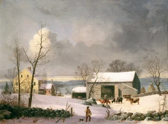 Winter auf dem Land, ca. 1858