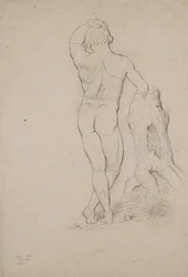 Männlicher Akt, Rückansicht, 1846