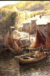 Fischerboote, Polperro, Cornwall