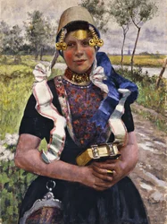 Niederländische Pracht, ein Mädchen aus Marken