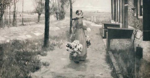 Blumenmädchen in Holland, 1887, 1912