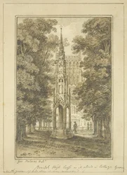 Bristol High Cross, wie es 1763 auf College Green stand