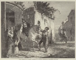 Antoniustag in Rom, Ausstellung der British Institution