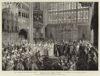 Die Hochzeit von T R H Der Prinz von Wales und Prinzessin Alexandra von Dänemark in der St. George