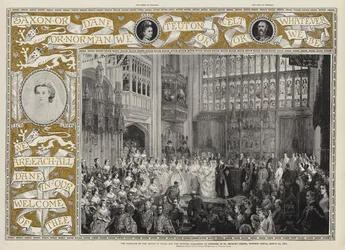 Die Hochzeit des Prinzen von Wales und der Prinzessin Alexandra von Dänemark in der St. George