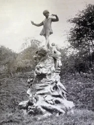 Fotodruck der Peter-Pan-Statue in den Kensington Gardens