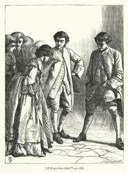 Illustration für Der Pfarrer von Wakefield (Gravur)