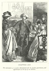 Illustration für Der Pfarrer von Wakefield (Gravur)