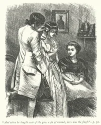 Illustration für Der Pfarrer von Wakefield (Gravur)