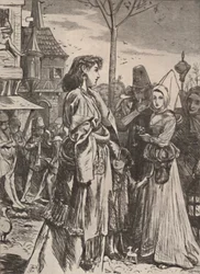 Illustration aus dem Gedicht A Becketts Troth, ca. 1860-1875, 1923