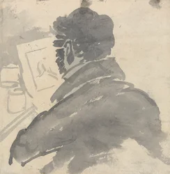Studie von J.M.W. Turner beim Skizzieren